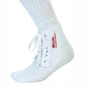 MUELLER‎ Sports Medicine Adjust-to-Fit Ankle Brace Protects Supports White OSFM